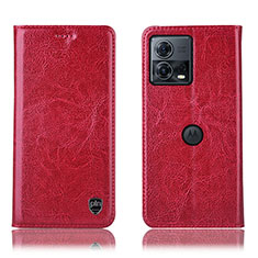 Handytasche Stand Schutzhülle Flip Leder Hülle H04P für Motorola Moto Edge 30 Fusion 5G Rot
