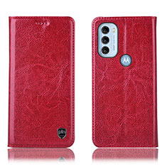 Handytasche Stand Schutzhülle Flip Leder Hülle H04P für Motorola Moto G71 5G Rot