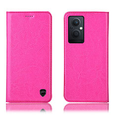 Handytasche Stand Schutzhülle Flip Leder Hülle H04P für Oppo Reno7 Lite 5G Pink