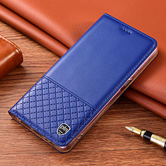 Handytasche Stand Schutzhülle Flip Leder Hülle H04P für Samsung Galaxy S21 FE 5G Blau