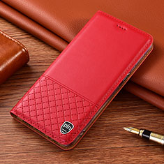 Handytasche Stand Schutzhülle Flip Leder Hülle H04P für Samsung Galaxy S21 FE 5G Rot