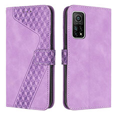 Handytasche Stand Schutzhülle Flip Leder Hülle H04X für Xiaomi Redmi K30S 5G Violett
