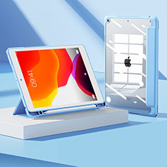 Handytasche Stand Schutzhülle Flip Leder Hülle H05 für Apple iPad 10.2 (2020) Blau