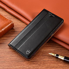 Handytasche Stand Schutzhülle Flip Leder Hülle H05P für Samsung Galaxy Note 10 Plus 5G Schwarz