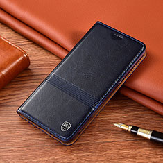 Handytasche Stand Schutzhülle Flip Leder Hülle H05P für Xiaomi Mi Note 10 Lite Blau