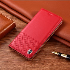 Handytasche Stand Schutzhülle Flip Leder Hülle H07P für Motorola Moto G60 Rot