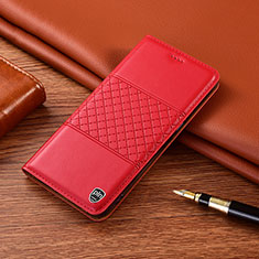Handytasche Stand Schutzhülle Flip Leder Hülle H07P für Samsung Galaxy A40 Rot