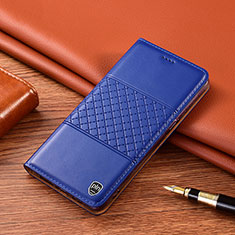 Handytasche Stand Schutzhülle Flip Leder Hülle H07P für Samsung Galaxy A42 5G Blau