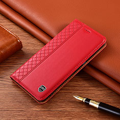Handytasche Stand Schutzhülle Flip Leder Hülle H07P für Samsung Galaxy F12 Rot