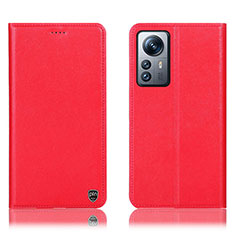 Handytasche Stand Schutzhülle Flip Leder Hülle H07P für Xiaomi Mi 12 5G Rot