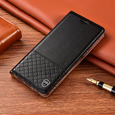 Handytasche Stand Schutzhülle Flip Leder Hülle H07P für Xiaomi Mi Note 10 Lite Schwarz