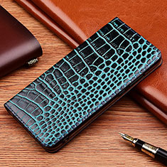 Handytasche Stand Schutzhülle Flip Leder Hülle H08P für Samsung Galaxy A10 Blau