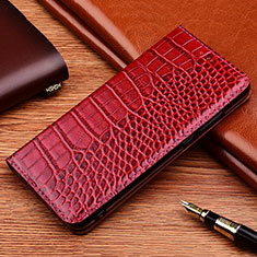 Handytasche Stand Schutzhülle Flip Leder Hülle H08P für Samsung Galaxy Note 10 5G Rot