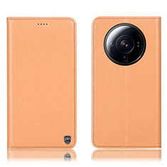 Handytasche Stand Schutzhülle Flip Leder Hülle H09P für Xiaomi Mi 12 Ultra 5G Orange