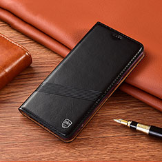 Handytasche Stand Schutzhülle Flip Leder Hülle H09P für Xiaomi Redmi Note 13 Pro+ Plus 5G Schwarz