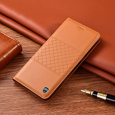 Handytasche Stand Schutzhülle Flip Leder Hülle H10P für Samsung Galaxy Note 10 Plus 5G Orange