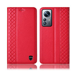 Handytasche Stand Schutzhülle Flip Leder Hülle H10P für Xiaomi Mi 12 5G Rot