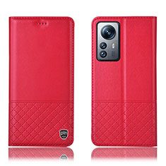 Handytasche Stand Schutzhülle Flip Leder Hülle H11P für Xiaomi Mi 12 5G Rot