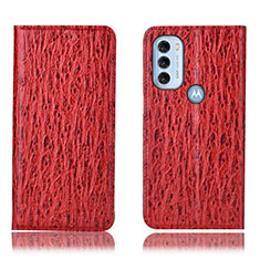 Handytasche Stand Schutzhülle Flip Leder Hülle H15P für Motorola Moto G71 5G Rot