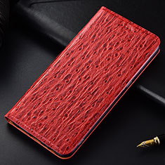 Handytasche Stand Schutzhülle Flip Leder Hülle H15P für Samsung Galaxy A01 Core Rot