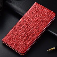 Handytasche Stand Schutzhülle Flip Leder Hülle H15P für Samsung Galaxy A21s Rot