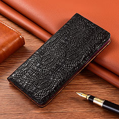 Handytasche Stand Schutzhülle Flip Leder Hülle H17P für Xiaomi Mi Note 10 Lite Schwarz