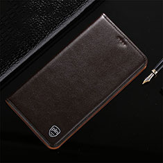 Handytasche Stand Schutzhülle Flip Leder Hülle H21P für Xiaomi Mi Note 10 Lite Braun