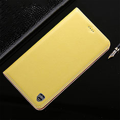 Handytasche Stand Schutzhülle Flip Leder Hülle H21P für Xiaomi Poco X3 NFC Gelb