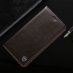 Handytasche Stand Schutzhülle Flip Leder Hülle H21P für Xiaomi Redmi 9 Braun