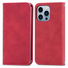 Handytasche Stand Schutzhülle Flip Leder Hülle H30 für Apple iPhone 13 Pro Max Rot