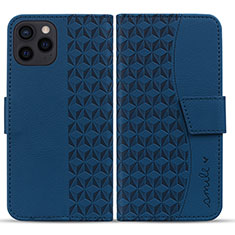 Handytasche Stand Schutzhülle Flip Leder Hülle HF1 für Apple iPhone 14 Pro Blau