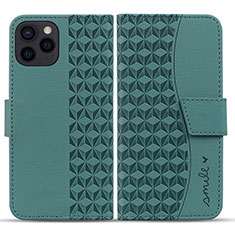 Handytasche Stand Schutzhülle Flip Leder Hülle HF1 für Apple iPhone 14 Pro Grün