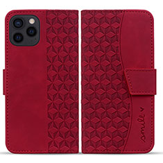 Handytasche Stand Schutzhülle Flip Leder Hülle HF1 für Apple iPhone 14 Pro Rot