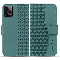 Handytasche Stand Schutzhülle Flip Leder Hülle HF1 für Xiaomi Redmi Note 12 Explorer Grün
