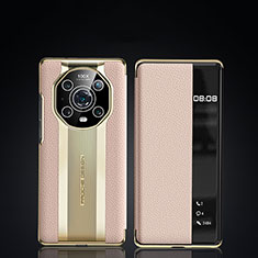 Handytasche Stand Schutzhülle Flip Leder Hülle JB2 für Huawei Honor Magic4 Pro 5G Gold