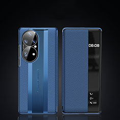 Handytasche Stand Schutzhülle Flip Leder Hülle JB2 für Huawei P50 Pro Blau