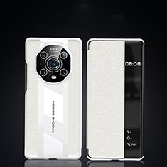 Handytasche Stand Schutzhülle Flip Leder Hülle JB3 für Huawei Honor Magic4 Pro 5G Weiß