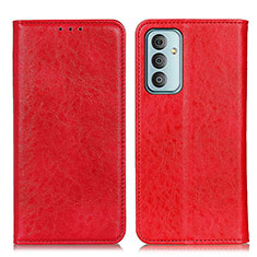 Handytasche Stand Schutzhülle Flip Leder Hülle K01Z für Samsung Galaxy F13 4G Rot