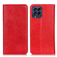 Handytasche Stand Schutzhülle Flip Leder Hülle K01Z für Samsung Galaxy M53 5G Rot