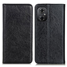 Handytasche Stand Schutzhülle Flip Leder Hülle K01Z für Xiaomi Redmi Note 11R 5G Schwarz