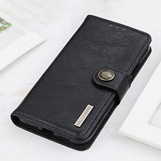 Handytasche Stand Schutzhülle Flip Leder Hülle K02Z für Xiaomi Redmi Note 9 4G Schwarz