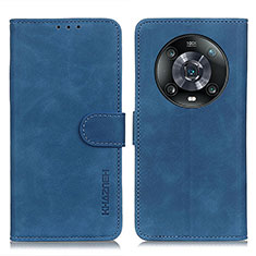 Handytasche Stand Schutzhülle Flip Leder Hülle K03Z für Huawei Honor Magic4 Pro 5G Blau