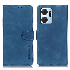 Handytasche Stand Schutzhülle Flip Leder Hülle K03Z für Huawei Honor X7a Blau
