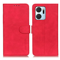 Handytasche Stand Schutzhülle Flip Leder Hülle K03Z für Huawei Honor X7a Rot