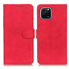 Handytasche Stand Schutzhülle Flip Leder Hülle K03Z für Huawei Nova Y61 Rot