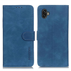 Handytasche Stand Schutzhülle Flip Leder Hülle K03Z für Samsung Galaxy XCover 6 Pro 5G Blau