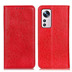 Handytasche Stand Schutzhülle Flip Leder Hülle K03Z für Xiaomi Mi 12X 5G Rot