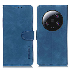 Handytasche Stand Schutzhülle Flip Leder Hülle K03Z für Xiaomi Mi 13 Ultra 5G Blau