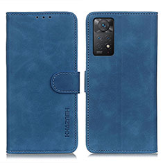Handytasche Stand Schutzhülle Flip Leder Hülle K03Z für Xiaomi Redmi Note 11 Pro 4G Blau