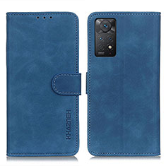 Handytasche Stand Schutzhülle Flip Leder Hülle K03Z für Xiaomi Redmi Note 11 Pro 5G Blau